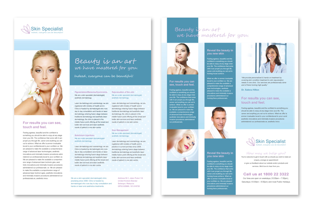 Skin Specialist Centre Datasheet Template