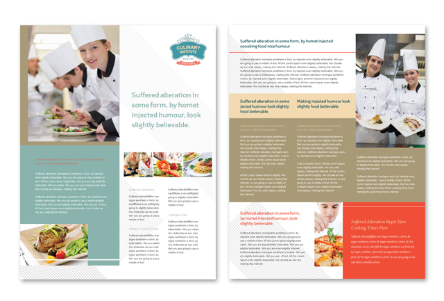 Culinary Institute Datasheet Template
