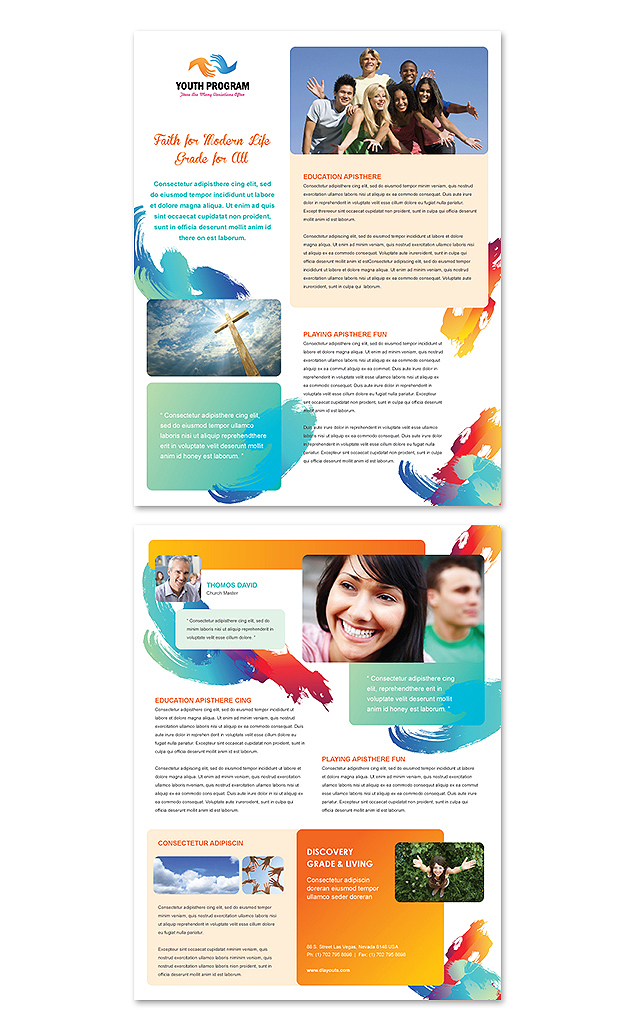 Church Youth Ministry Datasheet Template