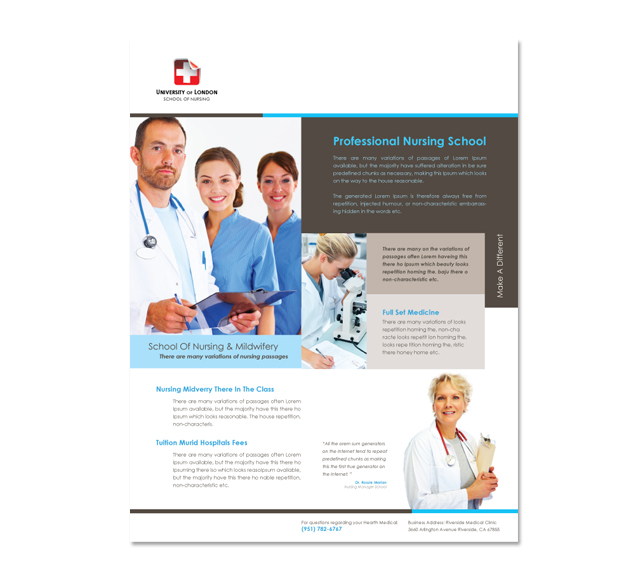 Nursing School Flyer Template