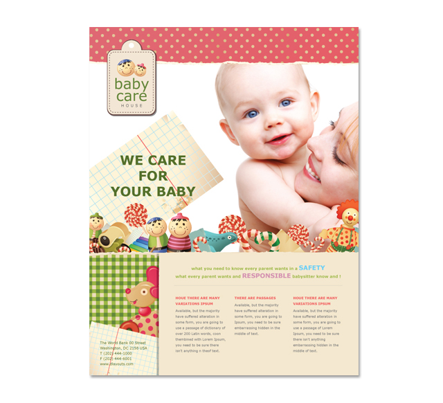 Babysitting Flyer Template