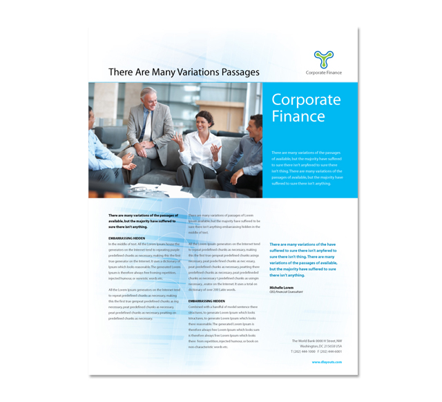 Corporate Finance Flyer Template