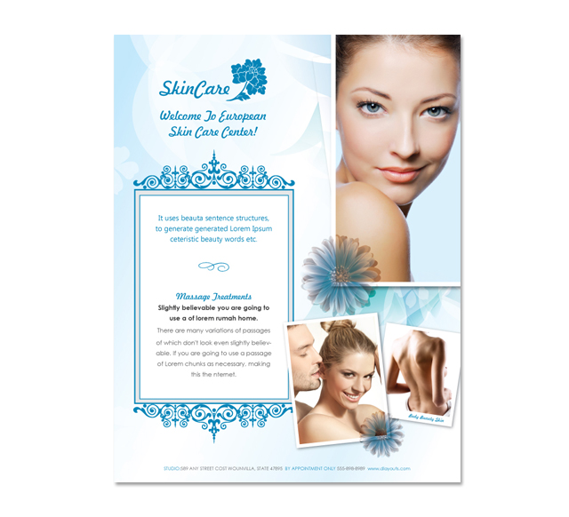 Skincare Center Flyer Template