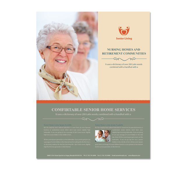 Senior Housing Flyer Template