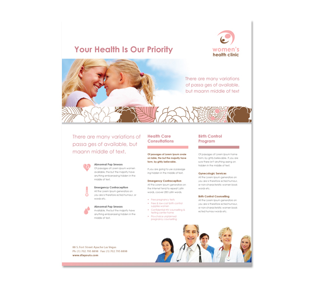 Gynecology Clinic Flyer Template