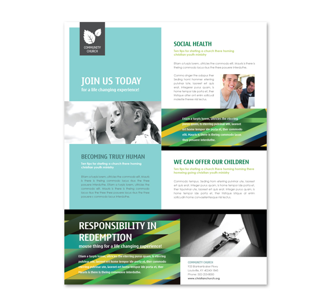 Christian Community Flyer Template