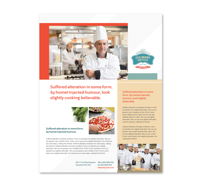 Culinary Institute Flyer Template