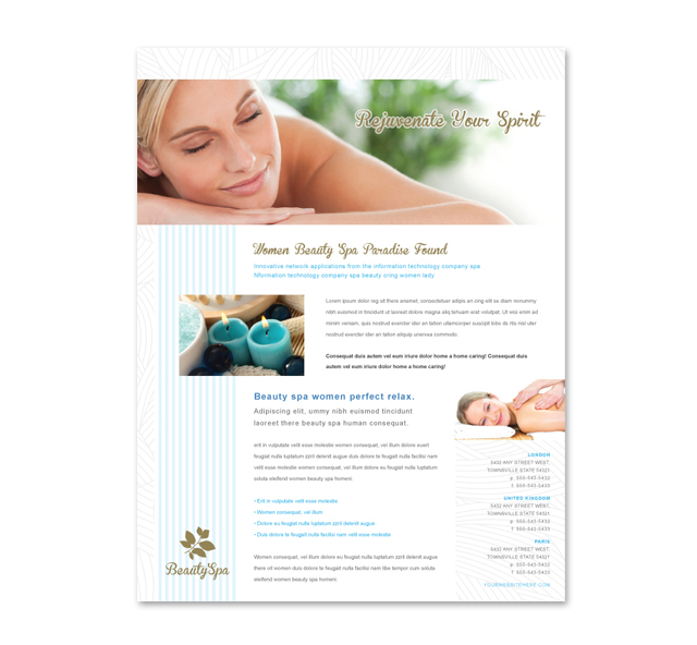 Beauty Spa Salon Flyer Template