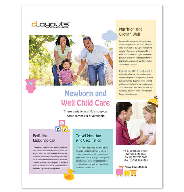 Child Care Specialists Flyer Template