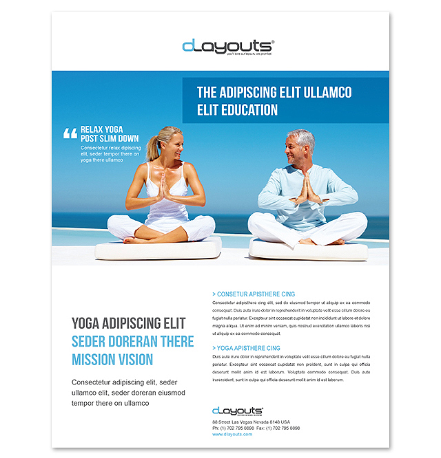 Yoga Instructor & Studio Flyer Template