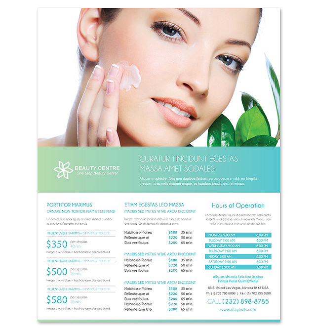 Beauty Spa Salon Flyer Template