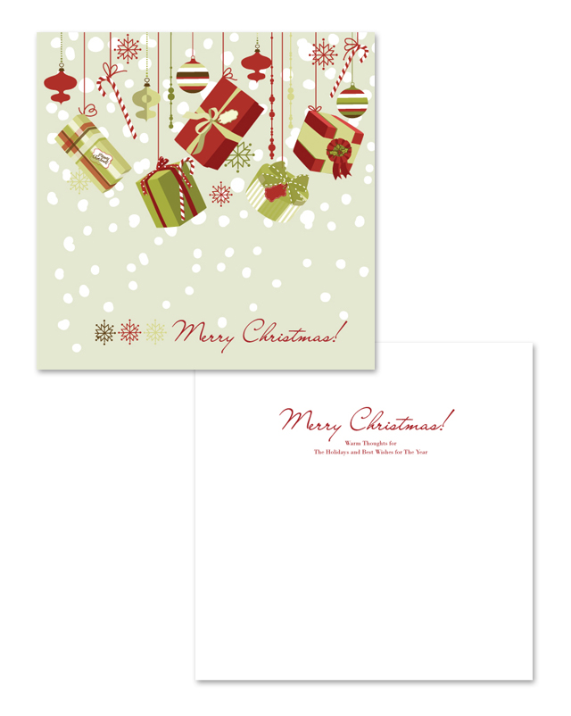 Christmas Gift Greeting Card Template