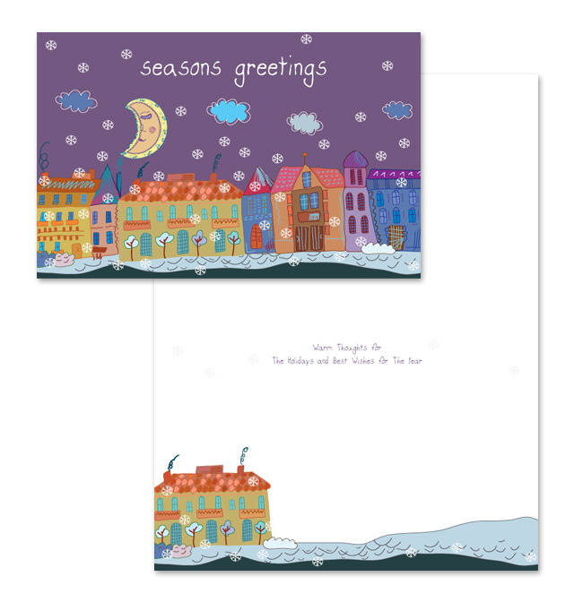 Charity Christmas Greeting Card Template