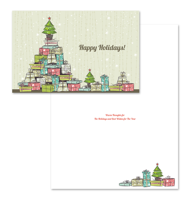 Commercial Christmas Greeting Card Template