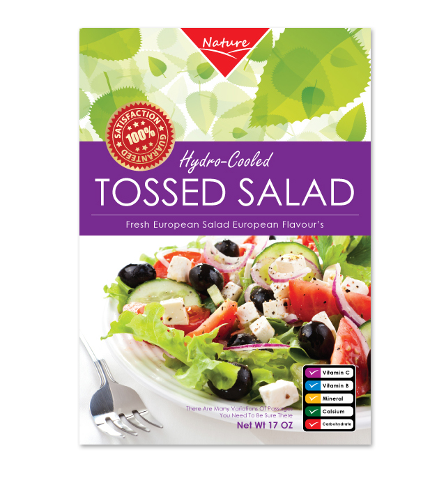 Fresh Salad Label Template