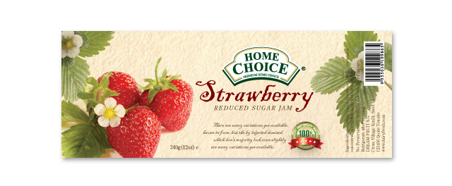 Strawberry Jam Label Template