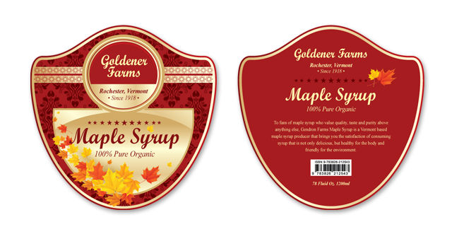 Maple Syrup Label Template