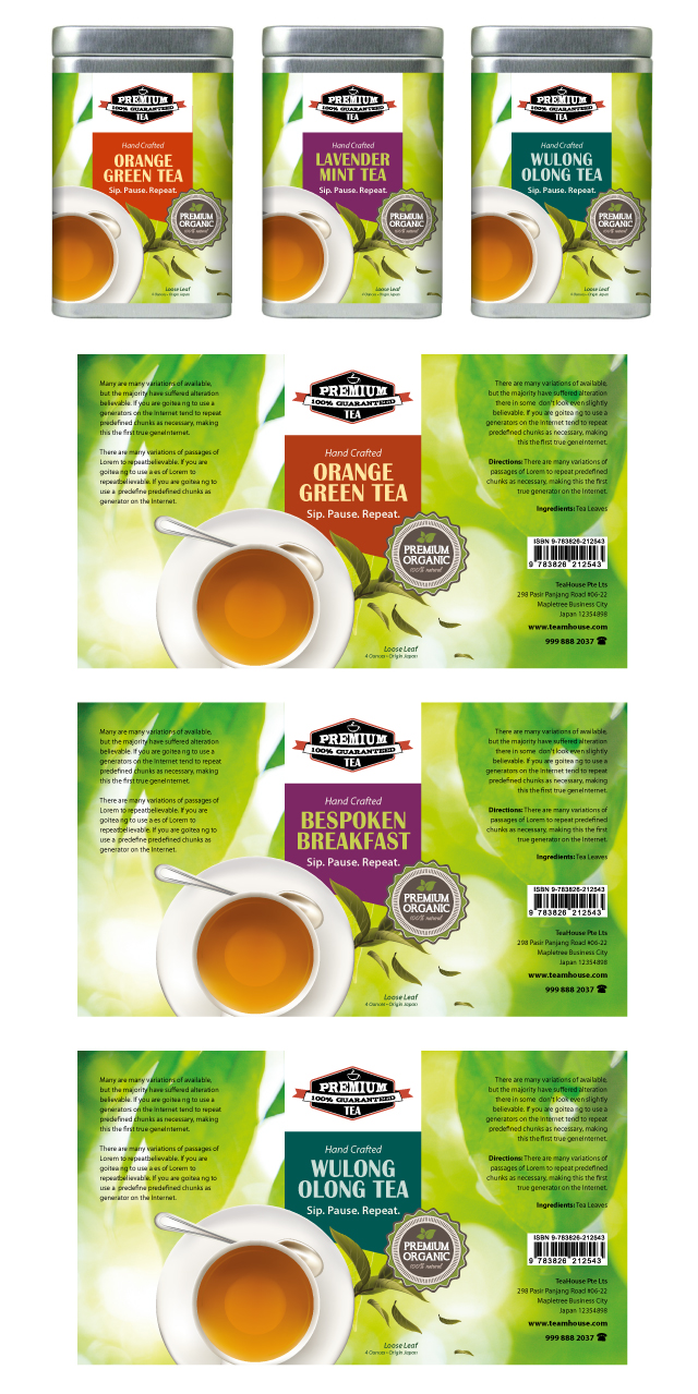 Tea Labels Template