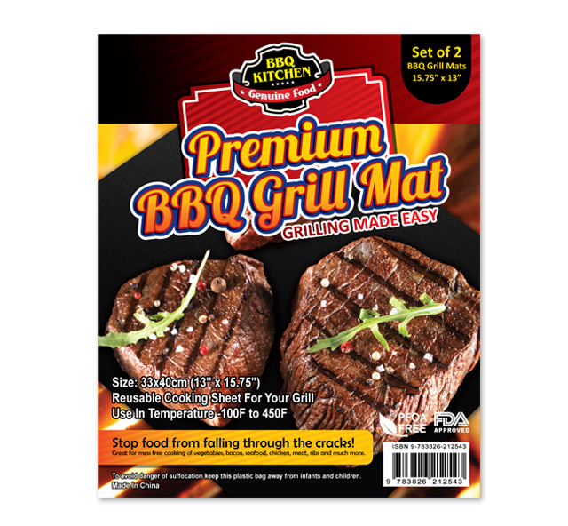 BBQ Grill Mat Label Template