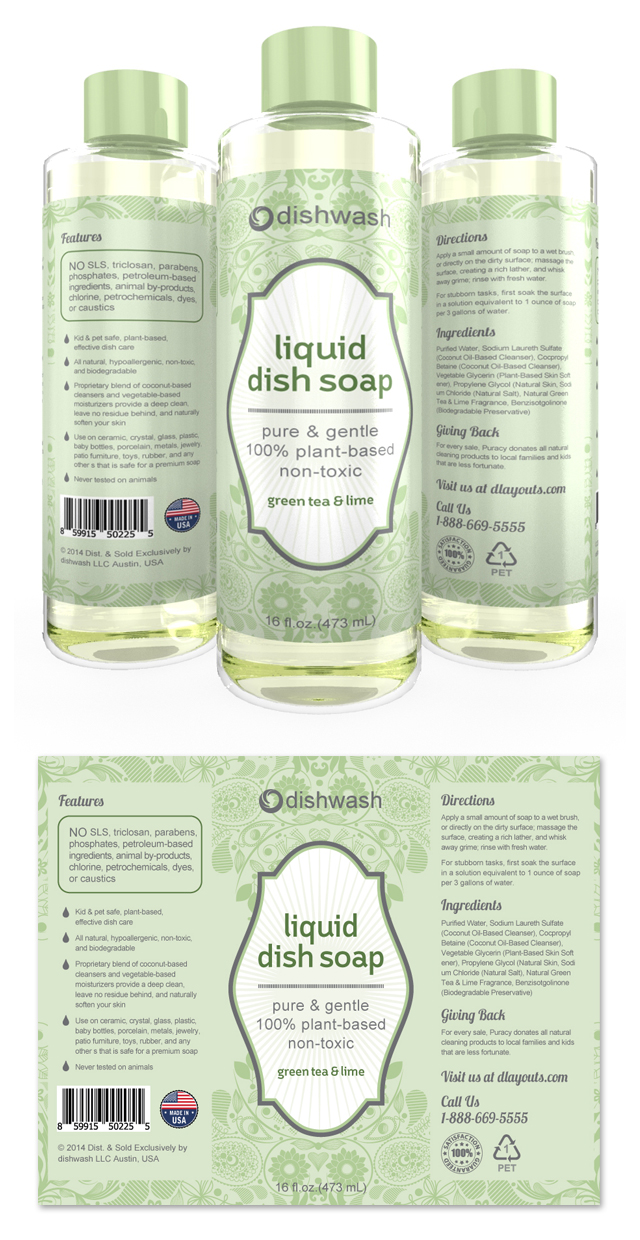 Liquid Dish Soap Label Template