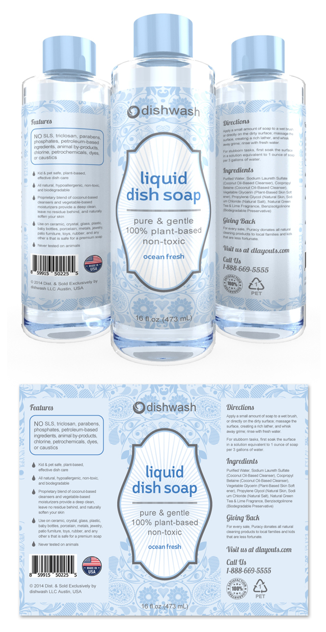 Liquid Dish Soap Label Template