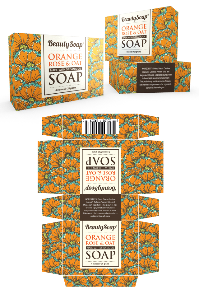 Organic Soap Packaging Template