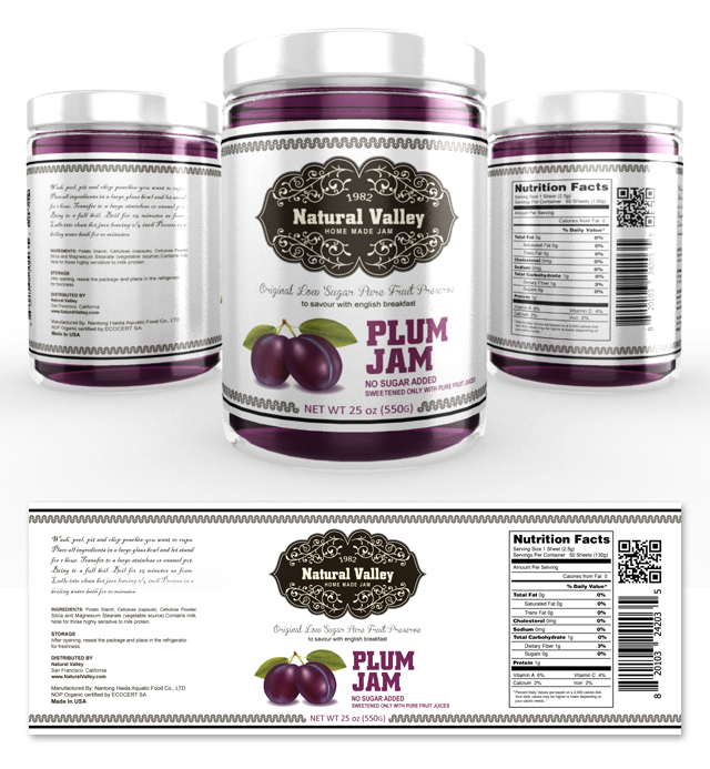 Plum Jam Label Template