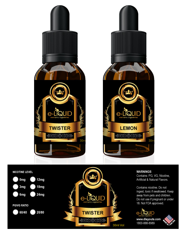 E-Liquid Label Template