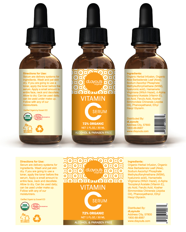 Vitamin C Serum Label Template