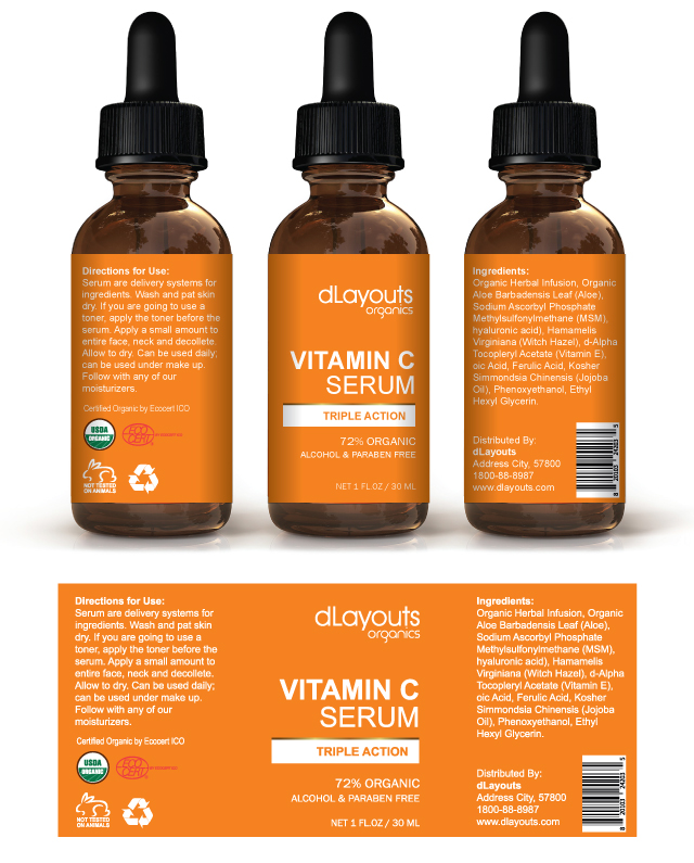 Vitamin C Serum Label Template