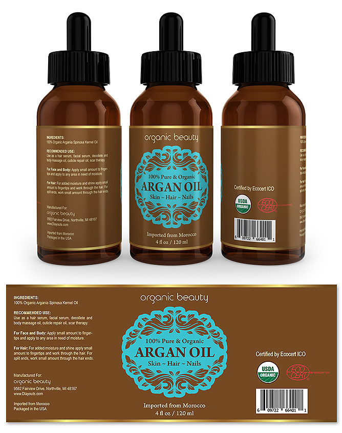 Argan Oil Label Template