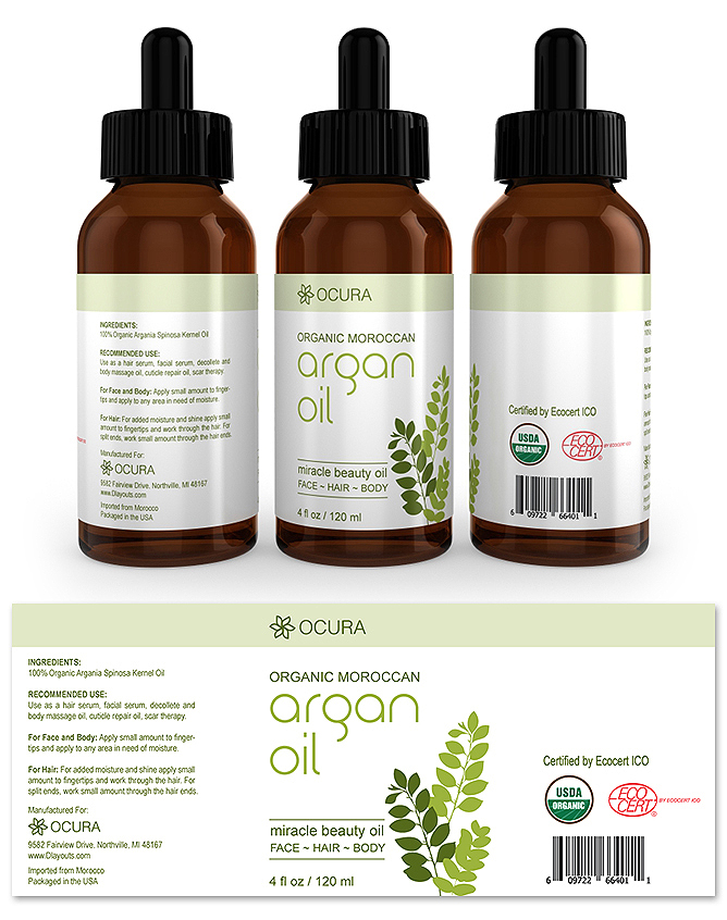 Argan Oil Label Template