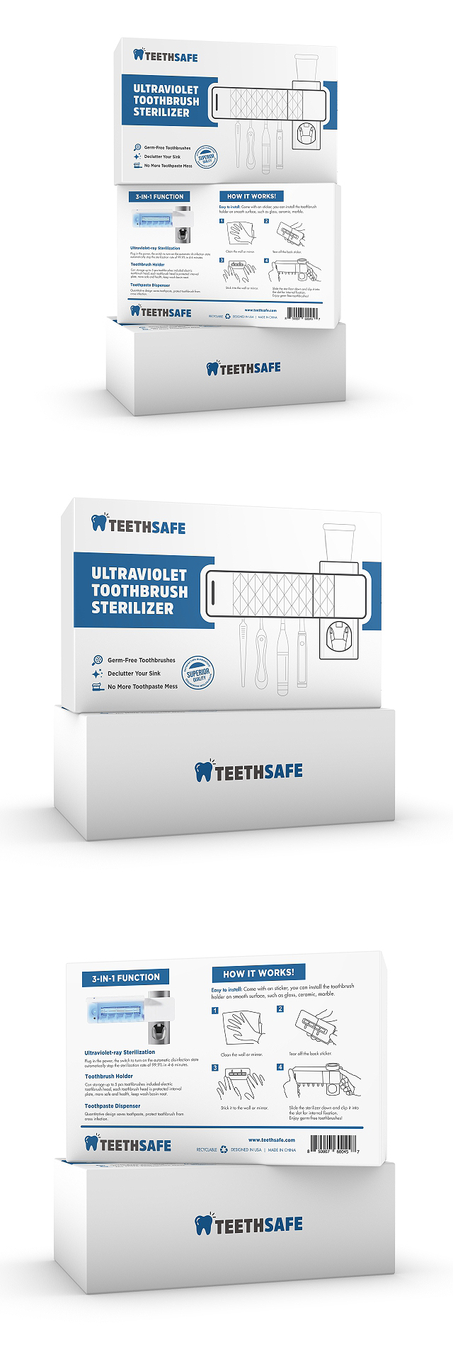 Ultraviolet  Toothbrush  Sterilizer Packaging Template