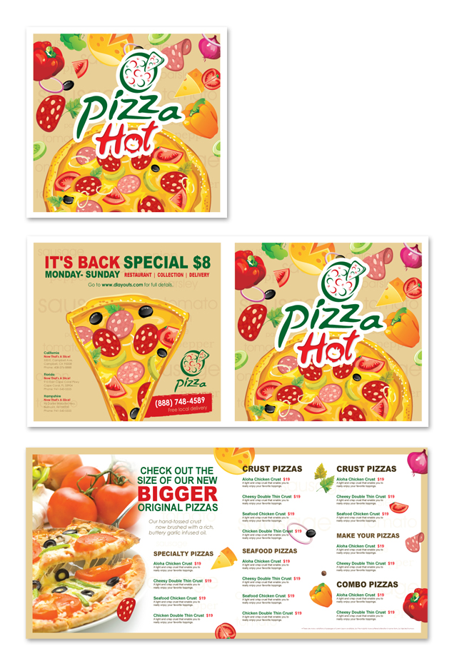 Pizza Restaurant Menu Template