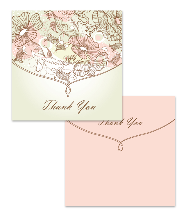 Thank You Note Card Template