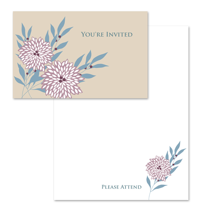 You're Invited Note Card Template