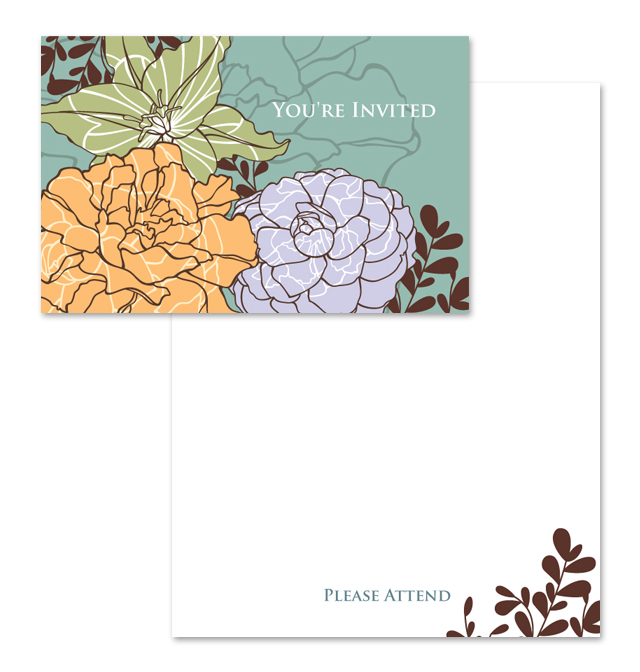 Invitation Note Card Template