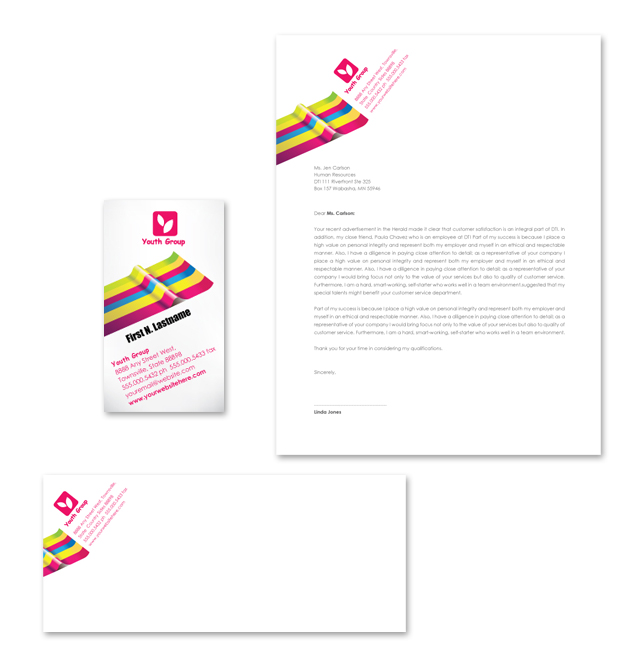 Youth Group Stationery Kits Template