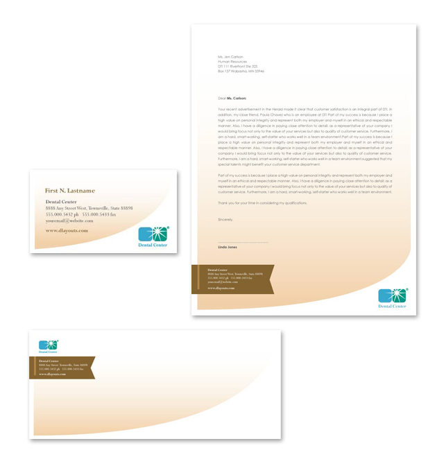 Family Dentistry Stationery Kits Template