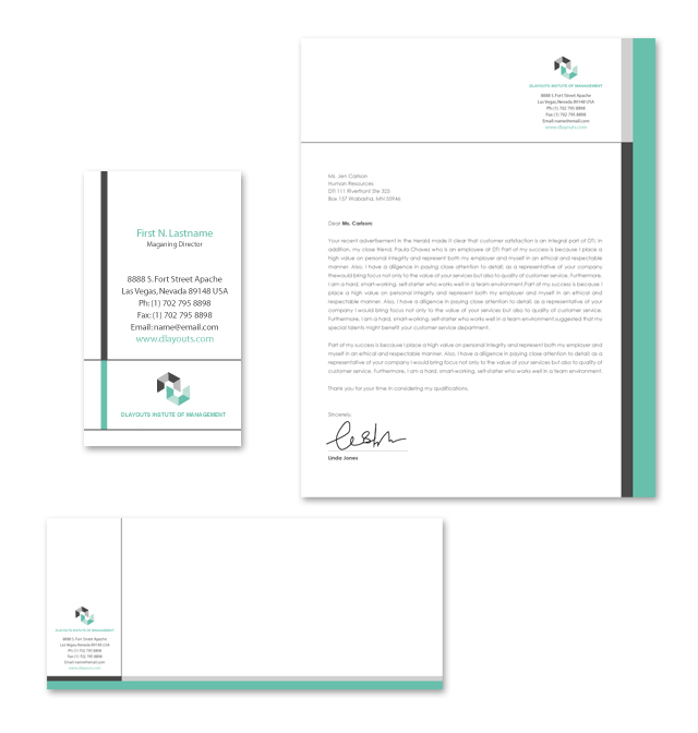 Business Education Stationery Kits Template