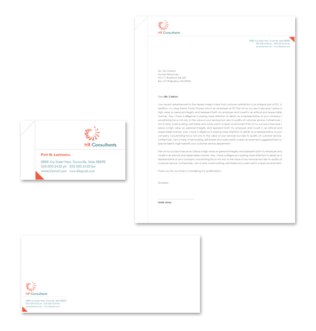 HR Consulting Stationery Kits Template