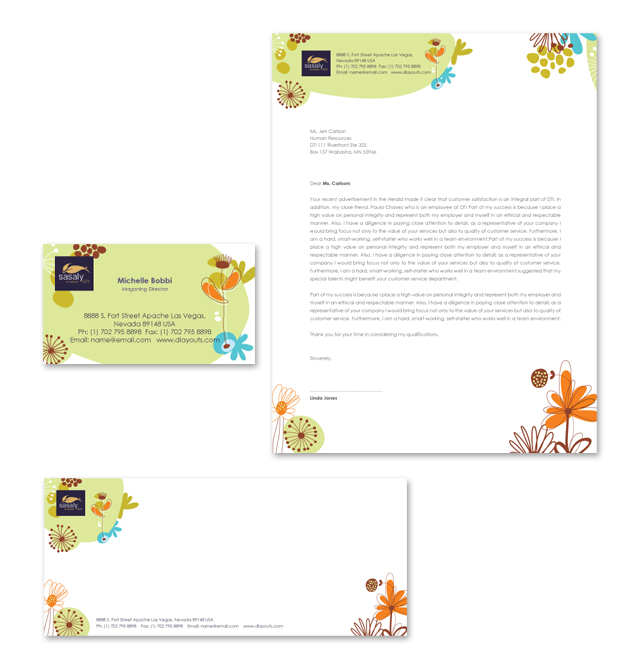 Spa & Beauty Salon Stationery Kits Template