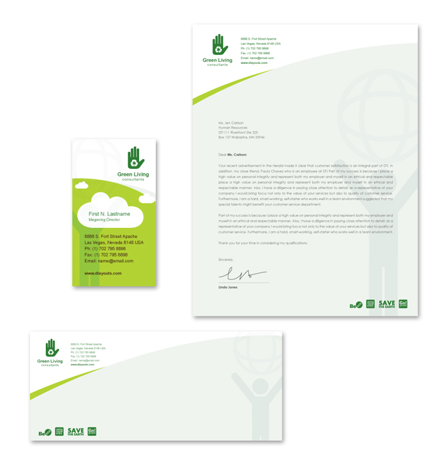 Recycling Stationery Kits Template