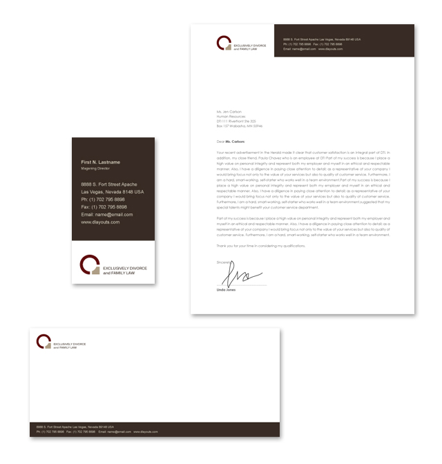 Family Law Stationery Kits Template