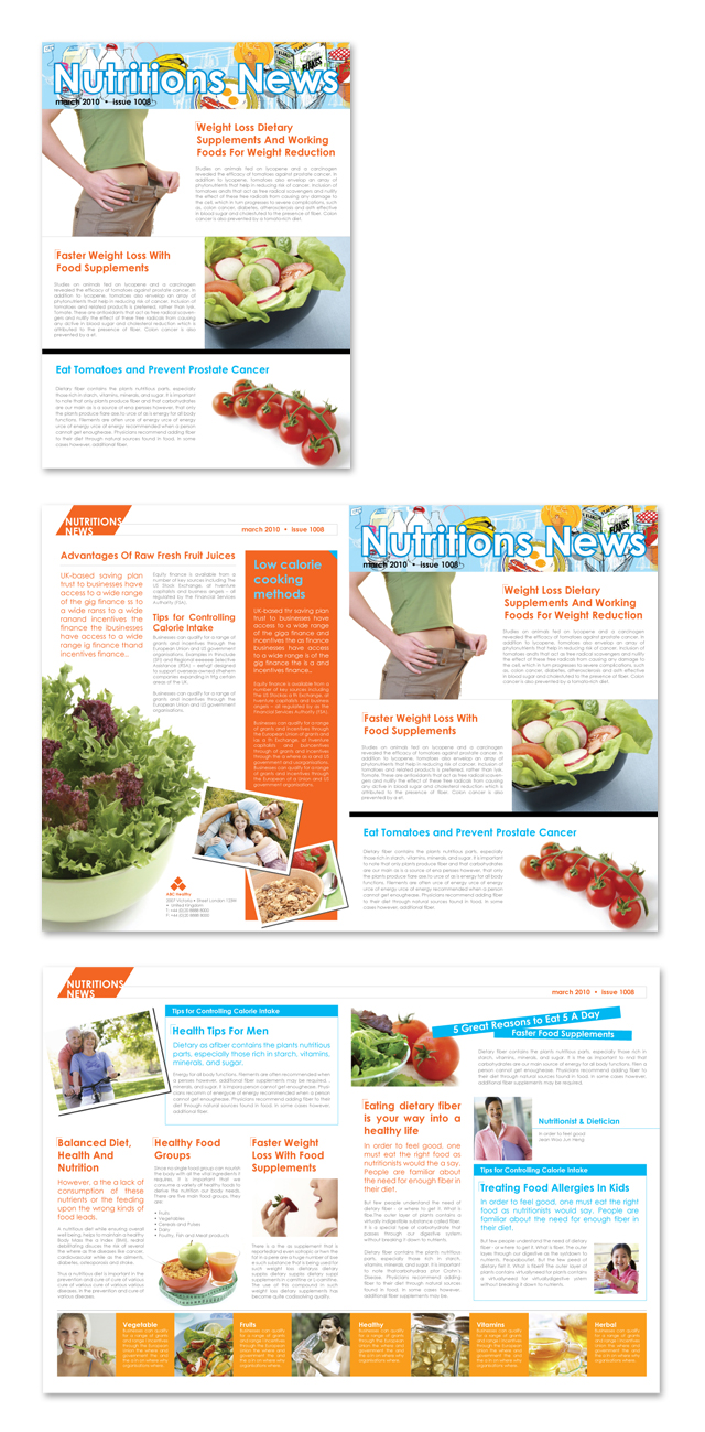 Nutritionist & Dietician Newsletter Template