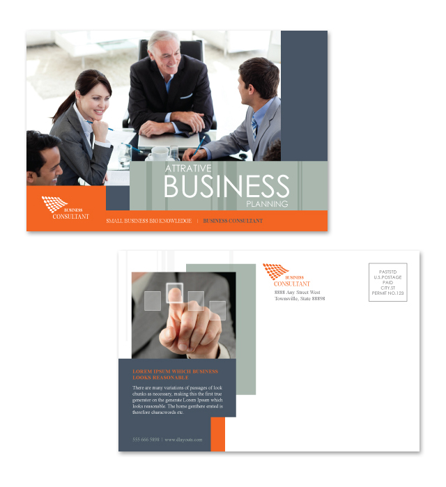 Corporate Business Postcard Template