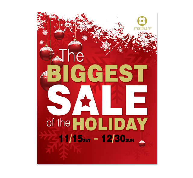 Contemporary Christmas Sale Poster Template