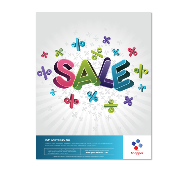 Holiday Sale Poster Template