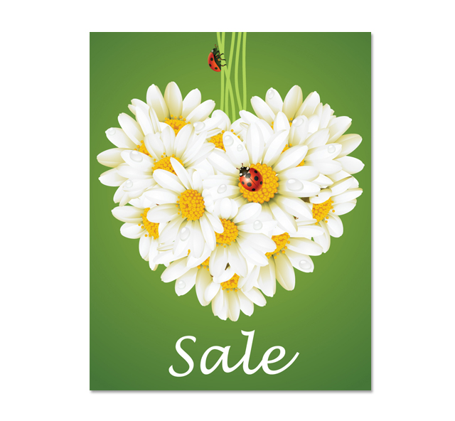 Flower Sale Poster Template