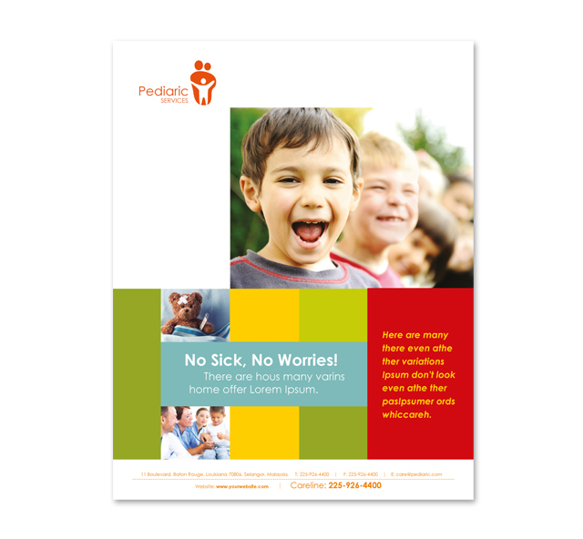 Pediatrician & Child Care Poster Template